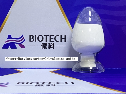 Aminosäure-Ableitungen Boc-Ala-NH2 CAS No 85642-13-3 für weiße Reinheit 98% Pulver der Aminosäure-Ableitungen