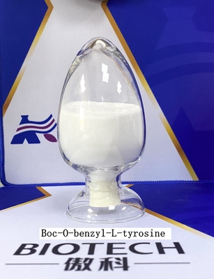 Aminosäure-Ableitungen Boc-Tyr (Bzl) - OH- CAS No 2130-96-3 für weiße Reinheit 99% Pulver der Aminosäure-Ableitungen