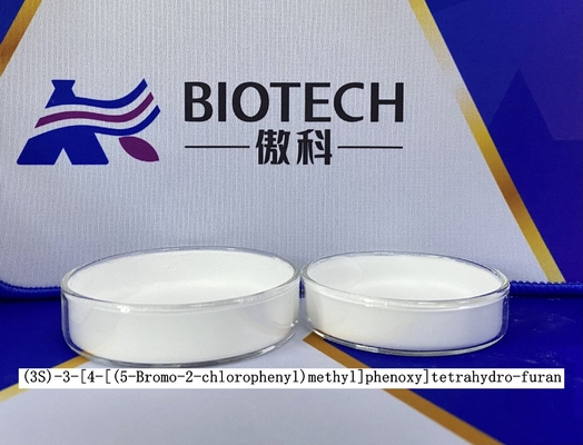 (3S) - 3 [4 [(5-Bromo-2-Chlorophenyl) Methyl] Phenoxy] weißes Pulver der Tetrahydrofuran-Reinheits-98% 	API-Vermittler