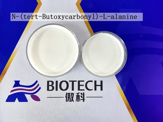 Hohe Reinheit N-Tert-Butoxycarbonyl-L-Alanin CAS 15761-38-3 Weißes Pulver MF C8H15NO4 EINECS Nr. 239-847-8