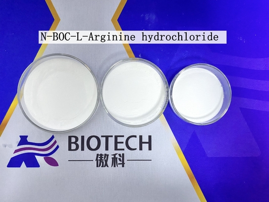 N-BOC-L-Argininhydrochlorid CAS 35897-34-8 Weißes Pulver Reinheit 98% Schmelzpunkt 109°C Lagerungssituation