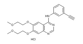Reinheit 99 % Erlotinib-Hydrochlorid 183319-69-9 Weißes oder cremefarbenes kristallines Pulver C22H24ClN3O4