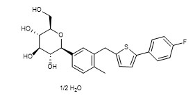 Reinheit 99% Canagliflozin Hemihydrate CAS No 928672-86-0 API-Vermittler des weißen kristallinen Pulvers
