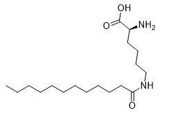 Kosmetische Zusätze N6- (1-Oxododecyl) - weiße Pulver-Probe 95% L-Lysin Cas 52315-75-0