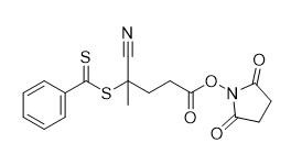 N-Succinimidyl-4-Cyano-4-(phenylcarbonothioylthio)pentanoat CAS-Nr. 864066-74-0 C17H16N2O4S2 95 %