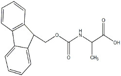 Aminosäurederivate FMOC-Ala-OH CAS. 35661-39-3 Weißes Pulver Reinheit 98 % C18H17NO4