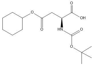 Boc-Asp(OcHx)-OH-Aminosäurederivate CAS-Nr. 73821-95-1 Reinheit 98 % CC15H25NO6