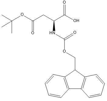 Reinheit 98% Aminosäurederivate CAS 71989-14-5 Fmoc-Asp(OtBu)-OH C23H25NO6