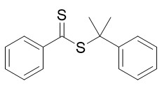 FLOSS Reagens 2 phenylpropan-2-yl benzodithioate CAS No. 201611-77-0 dunkelrote purpurrote Flüssigkeit C16H16S2