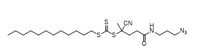 5 ((3-Azidopropyl) Amino-) - 2-cyano-5-oxopentan-2-yl Dodecyl-carbonotrithioate CAS No.	1644536-24-2 C22H39N5OS3