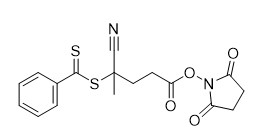 FLOSS N-Succinimidyl 4-Cyano-4- (Phenylcarbonothioylthio) Pentanoate Reagens CAS 864066-74-0 C17H16N2O4S2 95%