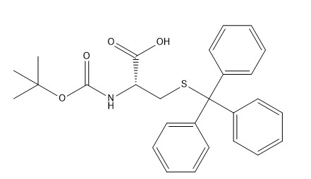 98% Aminosäure-Ableitungen CAS 21947-98-8 Boc-Cys (Trt) - Pulver OH- C27H29NO4S