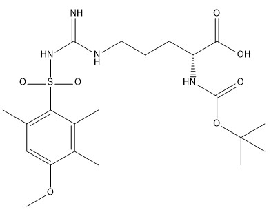 Aminosäure-Ableitungen CAS 200122-49-2 Boc-D-Arg (Mtr) - OH- C21H34N4O7S der Reinheits-98%