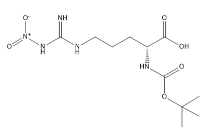 Aminosäure-Ableitungen CAS 50913-12-7 Boc-D-Arg (NO2) - weißer Körper der Reinheits-98% OH- C11H21N5O6
