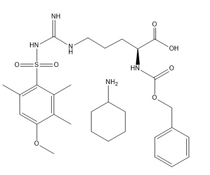 Aminosäure-Ableitungen CAS 80745-09-1 Z-Arg (Mtr) - OH.CHA C30H45N5O7S der Reinheits-98%
