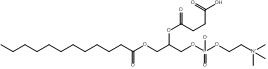 CAS 118426-36-1 (Dodekanoyloxy) Propyl- ((trimethylammonio) Phosphat 2 ((3-Carboxypropanoyl) oxy) - 3 Äthyls 2)