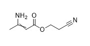 2 weißes Pulver 98% Cyanoethyl 3 Aminobut 2 Enoate CAS No 43107-08-0